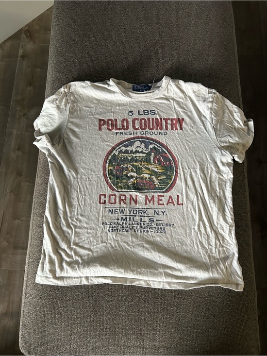 Ralph Lauren Other - Polo Country Corn Meal Graphic Tee - White with Red/Green Print